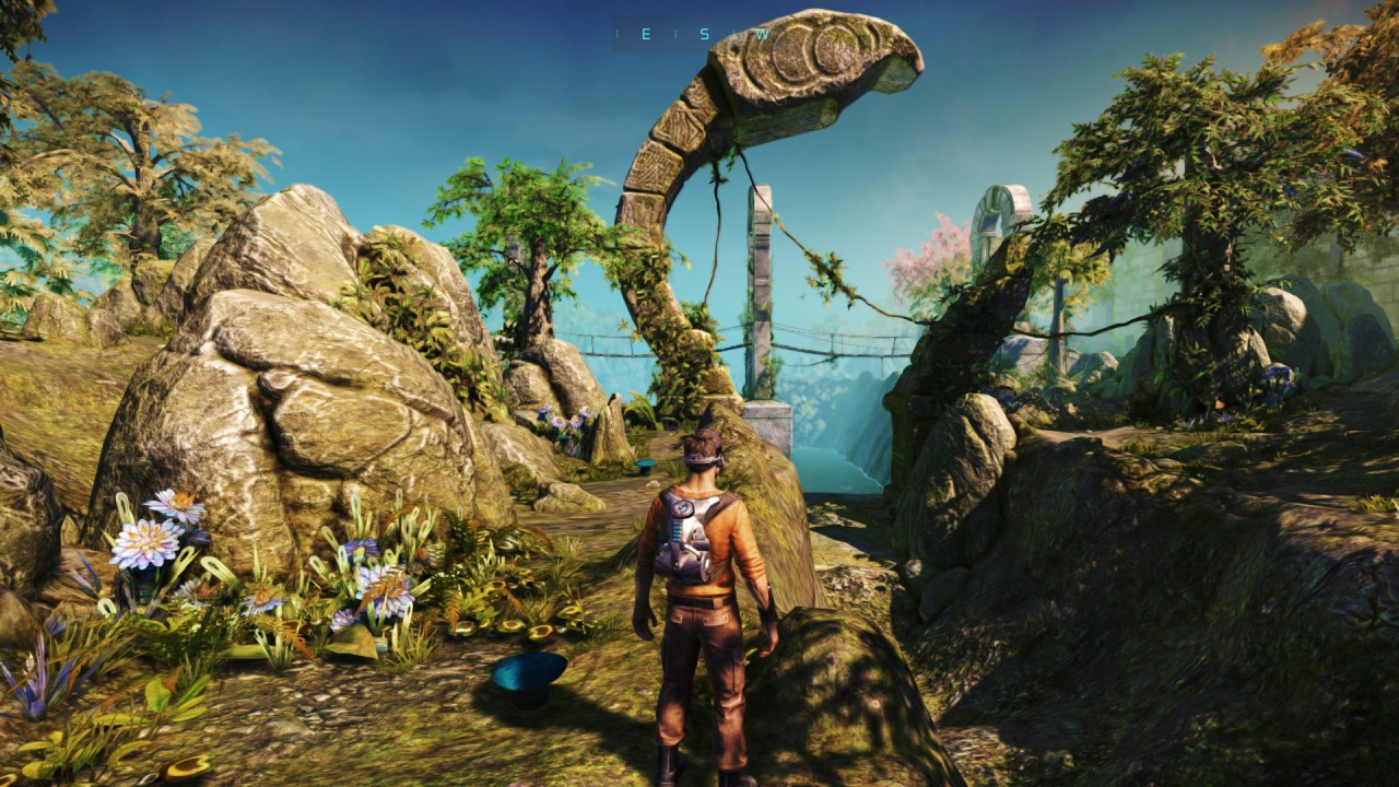 The same gate from the remake with higher-resolution graphics.