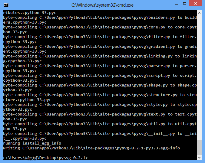 Command line screenshot of using 2to3.py